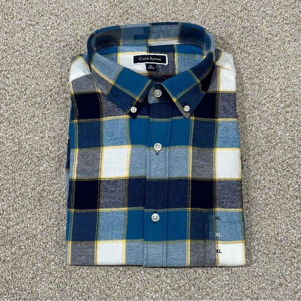Club Room Men’s Long Sleeve Flannel Shirt